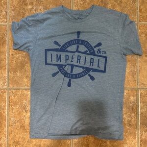 Imperial & Co. Men's Heather Blue Nautical Tee